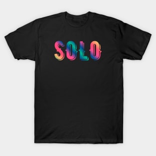 SOLO gradient text T-Shirt